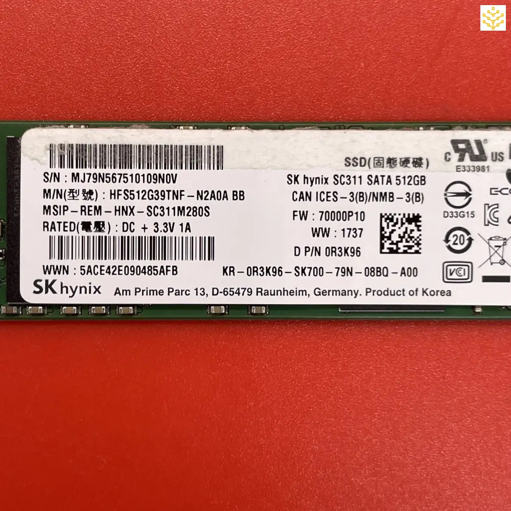 512GB skHynix HFS512G39TNF SC311 R3K96 M.2 NVME SSD - Computers/Tablets & Networking:Drives Storage & Blank Media:Hard