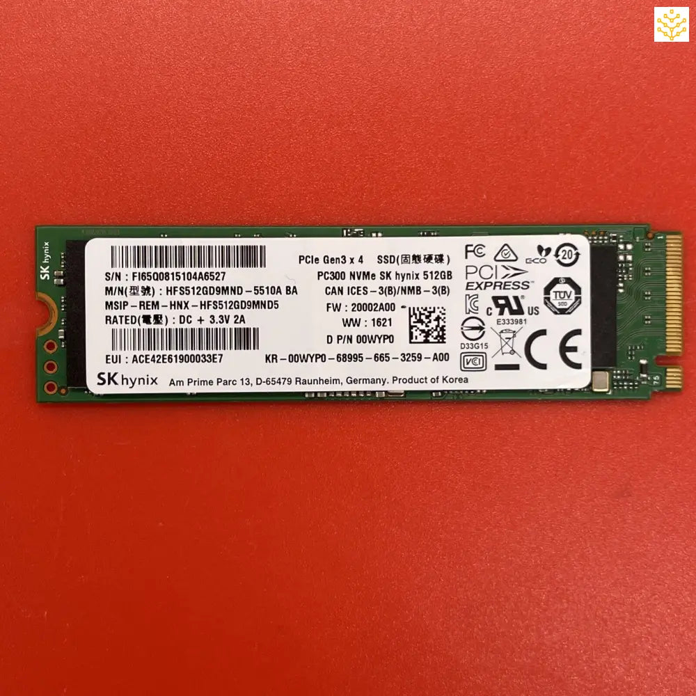 512GB skHynix HFS512GD9MND PC300 0WYP0 PCIe Gen3x4 M.2 NVME SSD - Computers/Tablets & Networking:Drives Storage & Blank