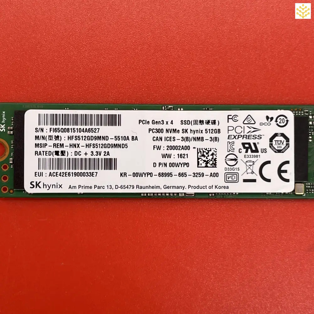 512GB skHynix HFS512GD9MND PC300 0WYP0 PCIe Gen3x4 M.2 NVME SSD - Computers/Tablets & Networking:Drives Storage & Blank