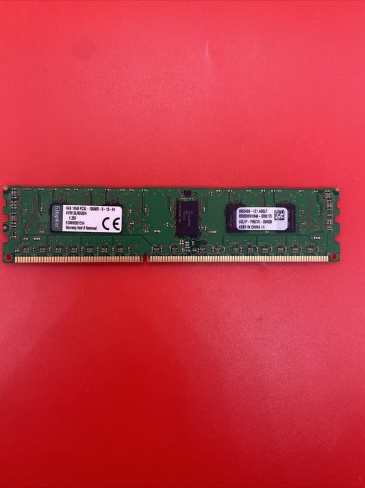 4GB 1Rx8 PC3L-10600R Kingston KVR13LR9S8/4 Server Memory