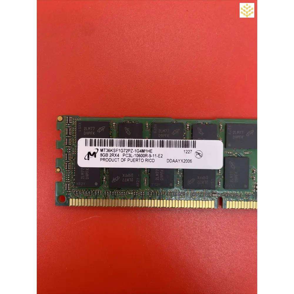 8GB 2Rx4 PC3L-10600R Micron MT36KSF1G72PZ-1G4 HP 647650-071 Server Memory - Computers/Tablets & Networking:Enterprise