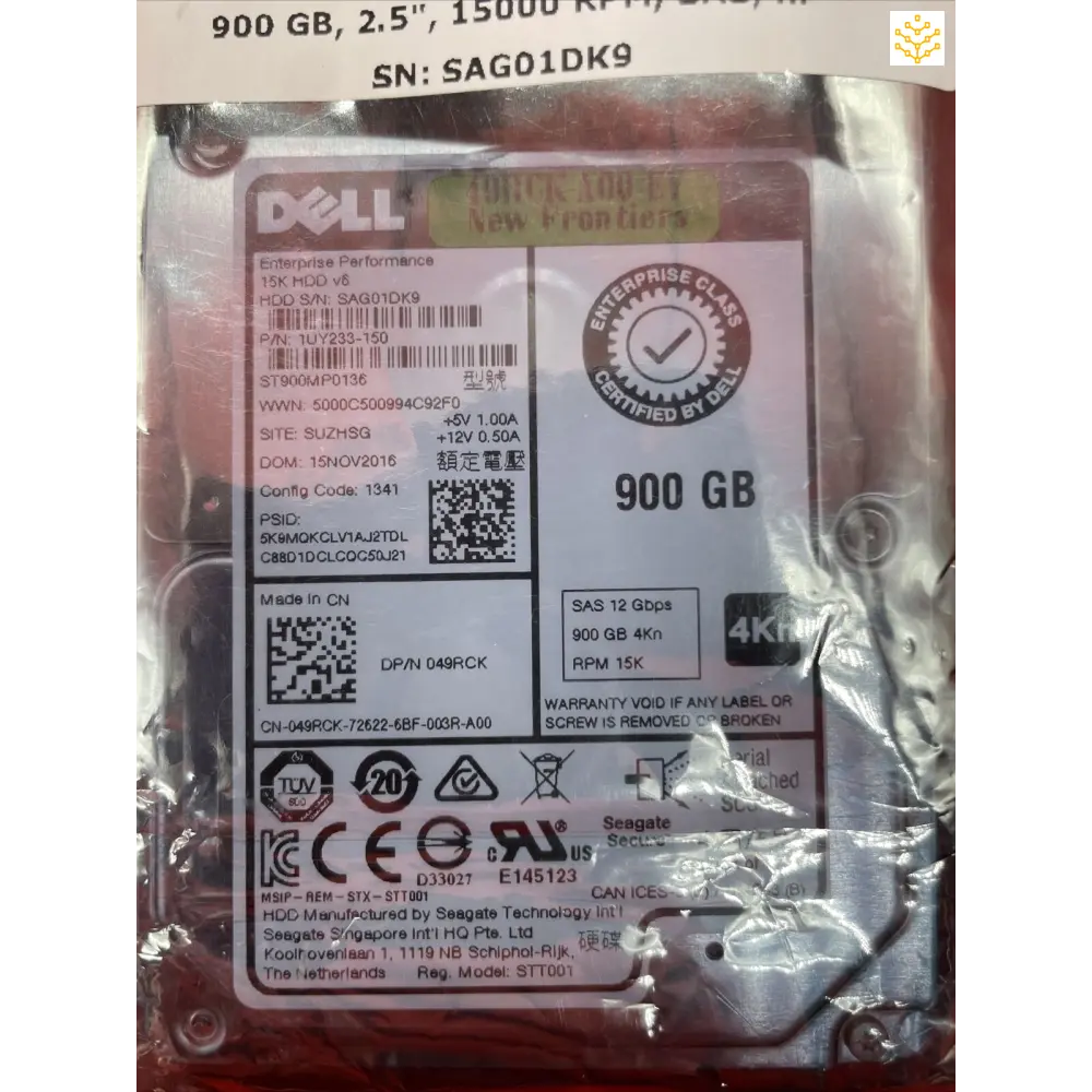 900G 15K SAS 12Gbps 4Kn 2.5 Dell 49RCK ST900MP0136 - Computers/Tablets & Networking:Drives Storage & Blank Media:Hard