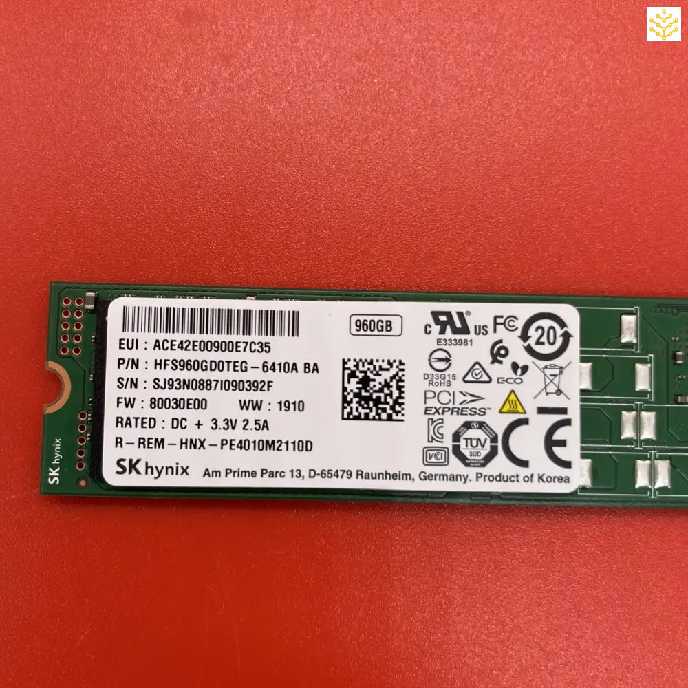 960G M.2 NVMe skHynix HFS960GD0TEG SSD - Computers/Tablets & Networking:Drives Storage & Blank Media:Hard Drives (HDD