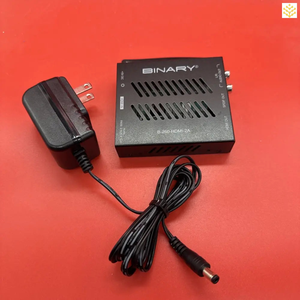 Binary B-260-HDMI-2A 4K HDR Audio Extractor + AC Power Adapter - EDIT