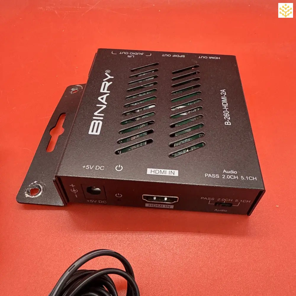 Binary B-260-HDMI-2A 4K HDR Audio Extractor + AC Power Adapter - EDIT