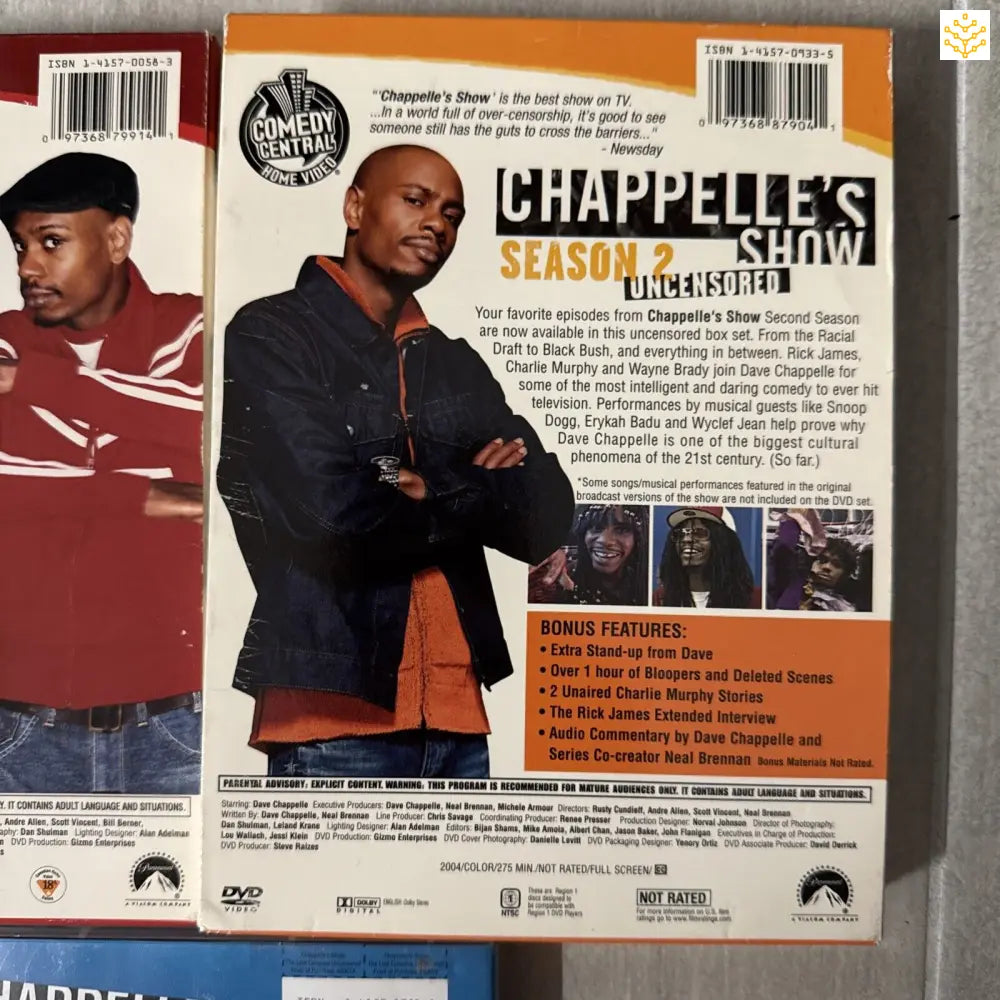 DVD case for Chappelle’s Show Season 2 Uncensored.