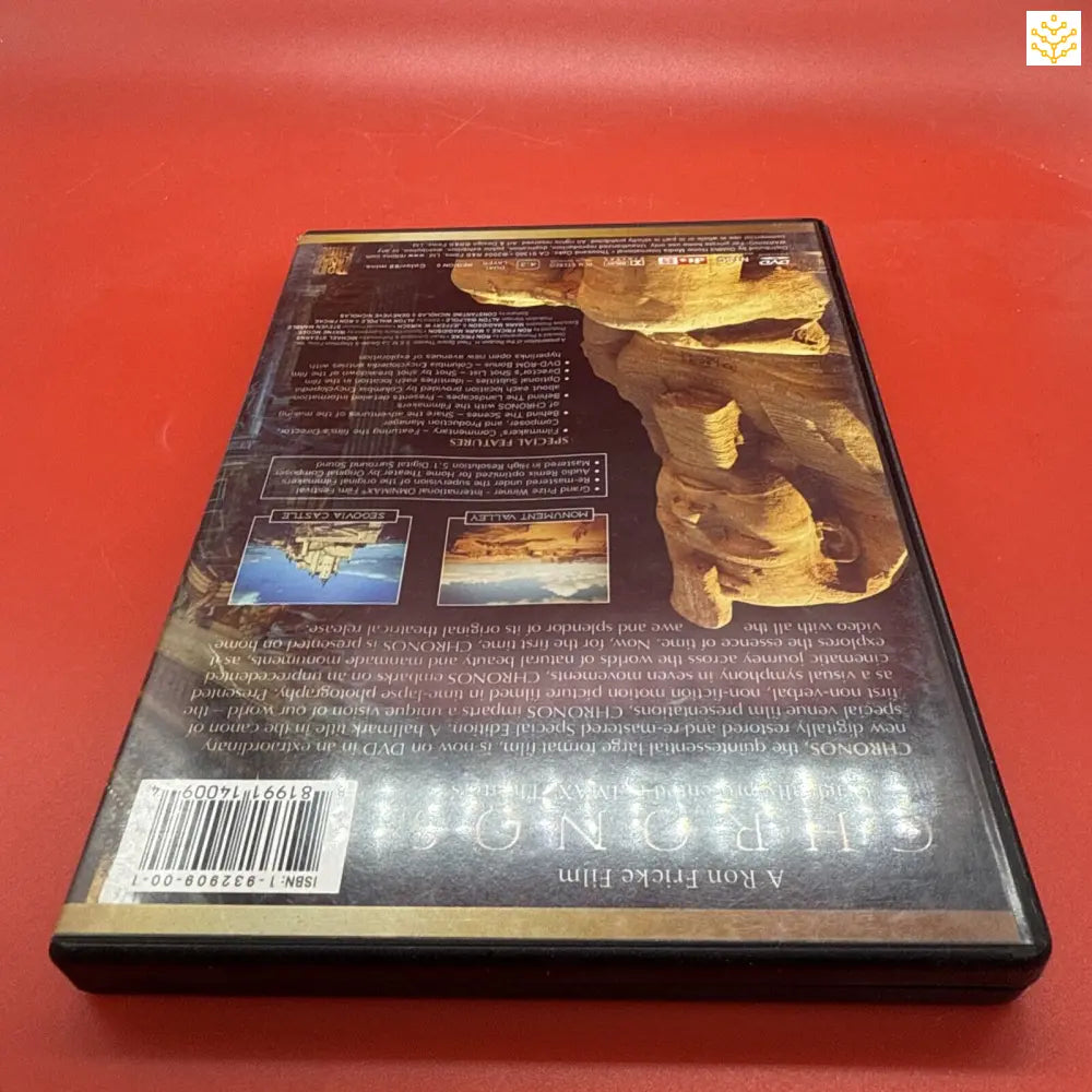 DVD case lying on its back showing the rear cover artwork.