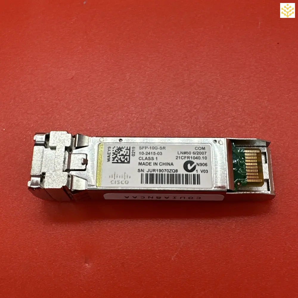 Cisco SFP-10G-SR 10Gb Transceiver - Computers/Tablets & Networking:Enterprise Networking Servers:Switches & Hubs:Switch