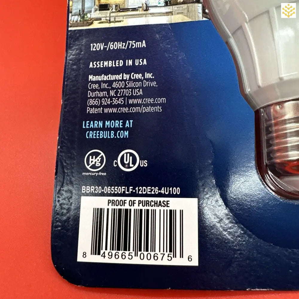 Cree 5000K Daylight LED 65w BR30 Replacement Light Bulb - GIGDATA