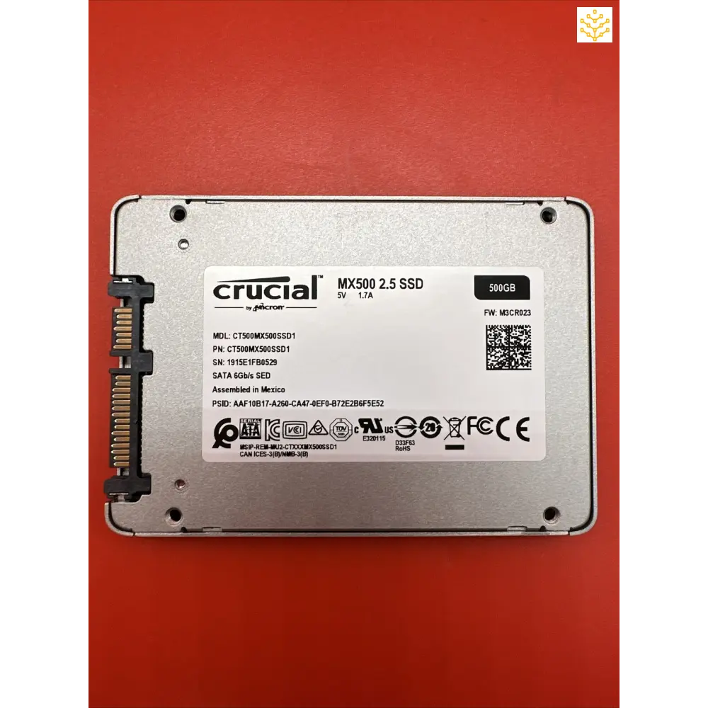 Crucial MX500 2.5 SATA SSD CT500MX500SSD1 - 98% + Health - Computers/Tablets & Networking:Drives Storage & Blank