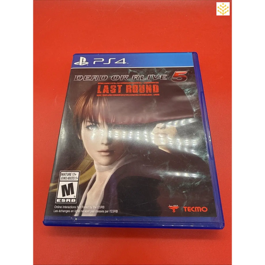 PlayStation 4 video game case for ’Dead or Alive 5: Last Round’.