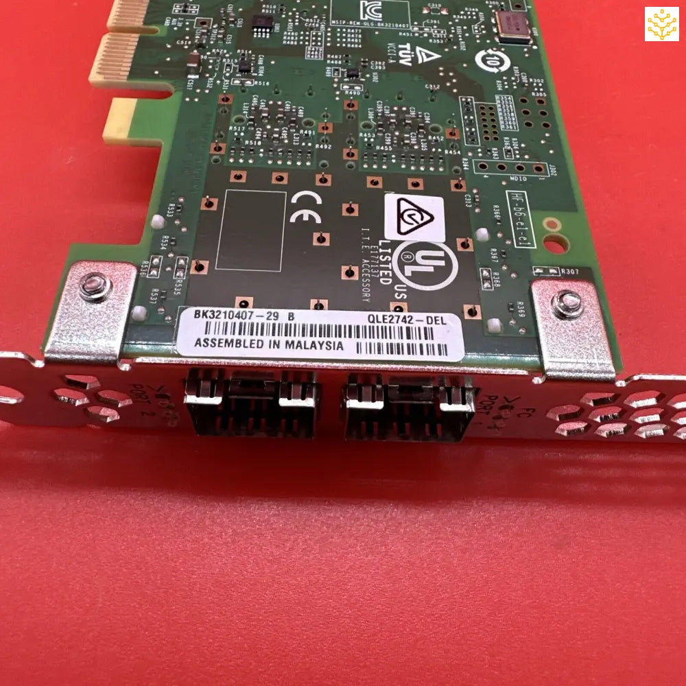 Dell 0T3TK5 T3TK5 QLE2742 - DEL 32GB PCIe Full Height FC HBA 2 Port SFP+ No Module - GIGDATA