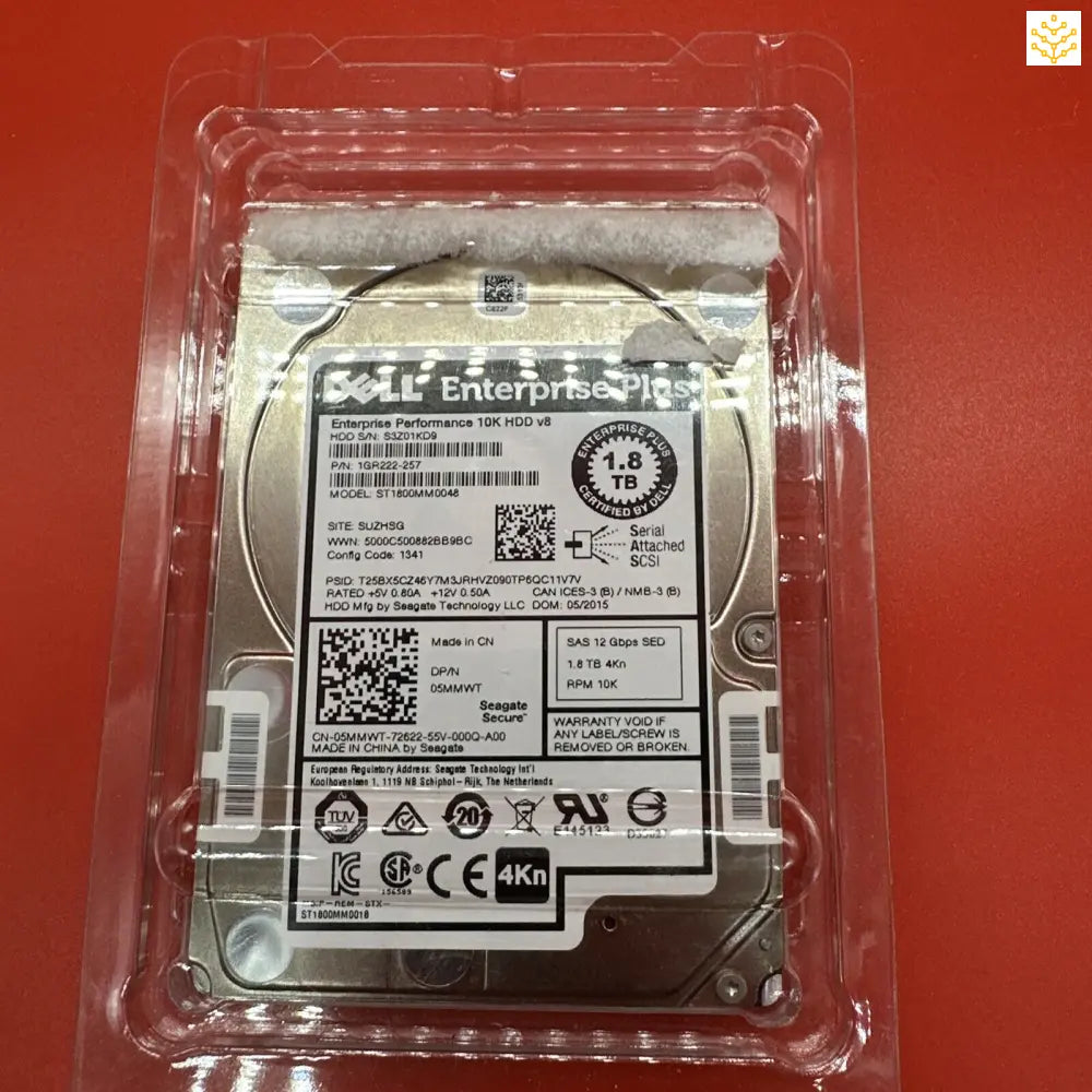 Dell 1.8TB 10K SAS 2.5” 5MMWT 05MMWT ST1800MM0048 - GIGDATA