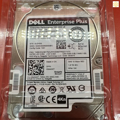 Dell 1.8TB 10K SAS 2.5” 5MMWT 05MMWT ST1800MM0048 - GIGDATA