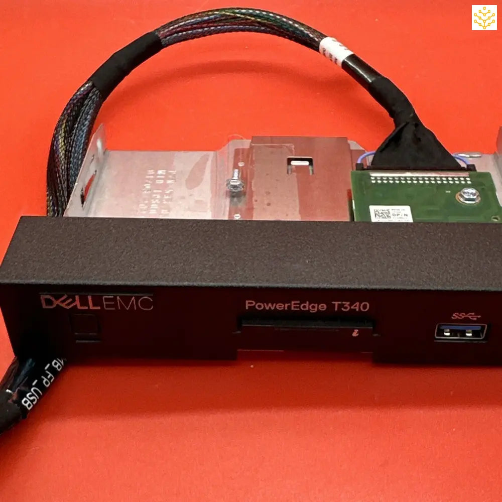 Dell EMC PowerEdge T340 server component with attached cables and circuit board.