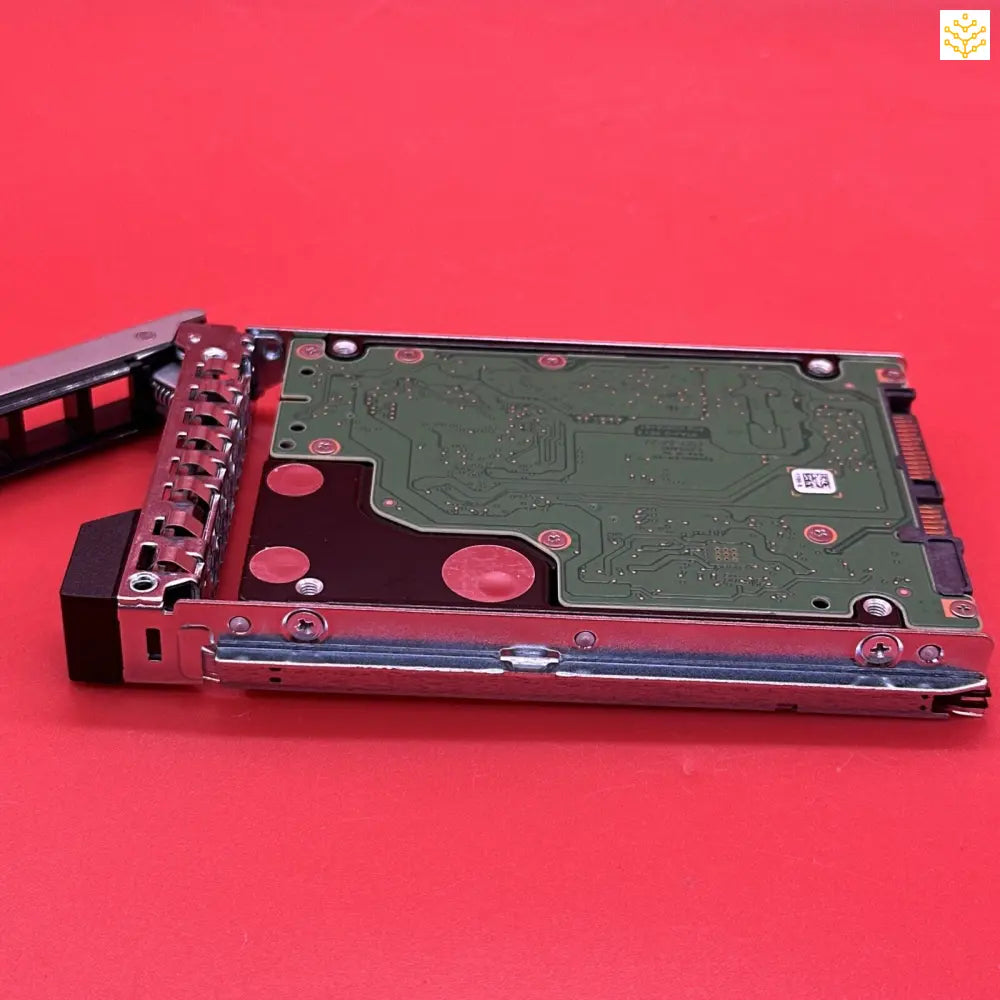 Hard drive in a mounting bracket or caddy.