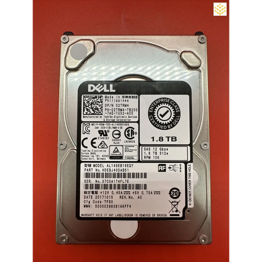 Dell 2TRM4 1.8TB SAS 12Gbps 512e 10K 2.5 HDD - GIGDATA