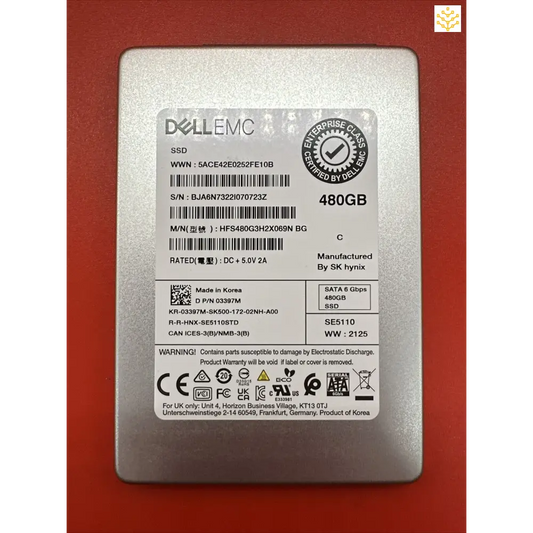 Dell 3397M 480G SATA 6Gbps 2.5 SSD - Computers/Tablets & Networking:Drives Storage & Blank Media:Hard Drives (HDD SSD &