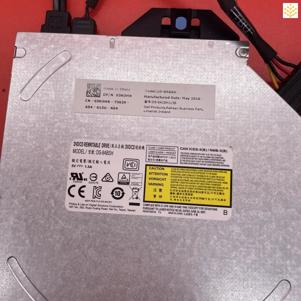 Dell 3N3MN DVD-R/W + TRJ5G & X195X Optical Cable - Computers/Tablets & Networking:Enterprise Networking Servers:Server