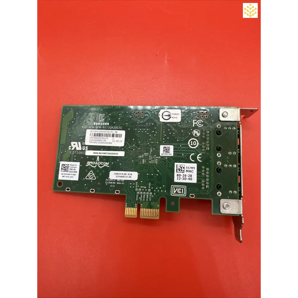 Dell 557M9 0557M9 2P 1Gb RJ45 Half Height PCIe Network Adapter - GIGDATA