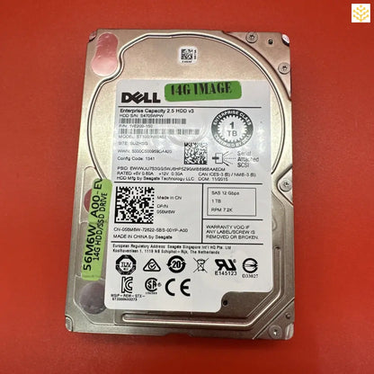 Dell 56M6W 056M6W 1TB SAS 12Gbps 7.2K 2.5” HDD - Computers/Tablets & Networking:Drives Storage & Blank Media:Hard