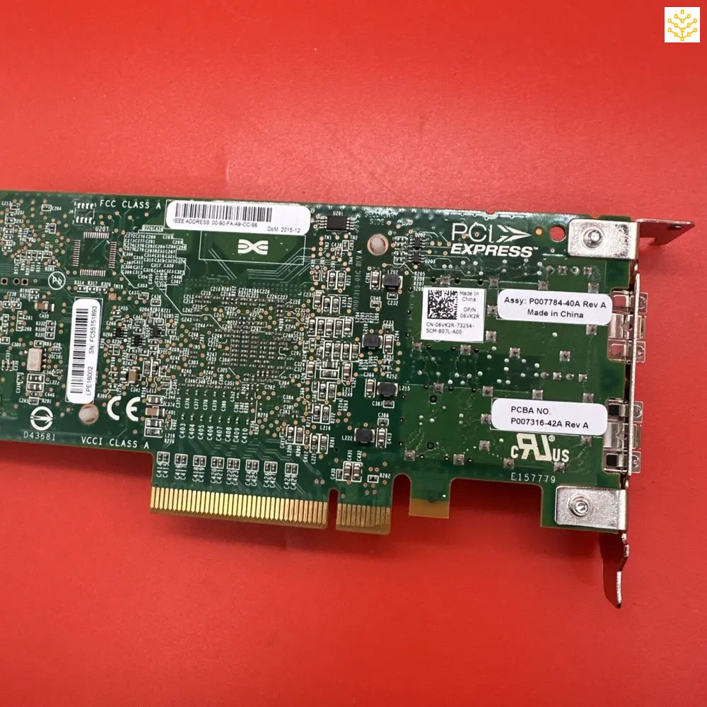 Dell 6VK2R 2 Port 16GB FC PCIe HBA Half Height LPE16002 - GIGDATA