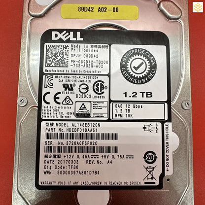 Dell 89D42 1.2TB 10K SAS 12Gbps 2.5” HDD - Computers/Tablets & Networking:Drives Storage & Blank Media:Hard Drives