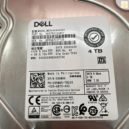 Dell 95M6K 095M6K 4TB SATA 6Gbps 7.2K 3.5 HDD - Computers/Tablets & Networking:Drives Storage & Blank Media:Hard Drives