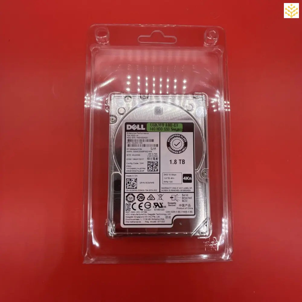 Dell CGKW9 ST1800NM0159 1.8TB SAS 12 Gbps 4Kn 10K 2.5 - Computers/Tablets & Networking:Drives Storage & Blank