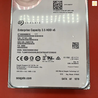 Dell G5FXT 10TB SATA 7.2K 3.5 1TT101-536 ST10000NM0016 - Computers/Tablets & Networking:Drives Storage & Blank