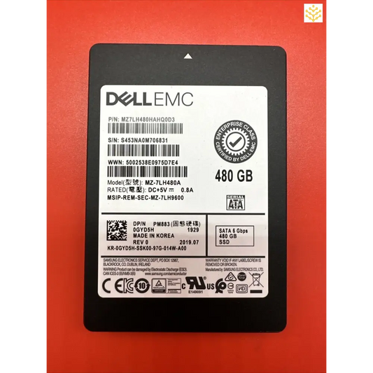 Dell GYD5H 480GB SATA 6Gbps 2.5 Solid State Drive - 90% + Health - Computers/Tablets & Networking:Drives Storage &