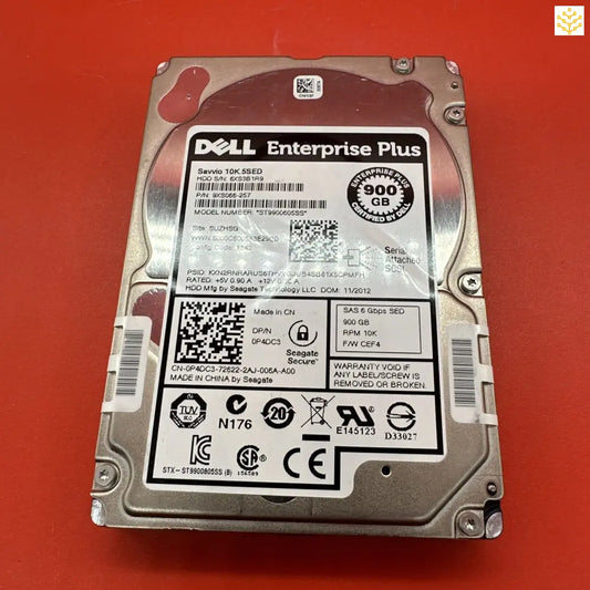 Dell P4DC3 0P4DC3 900GB 10K SAS SED 2.5 HDD - GIGDATA