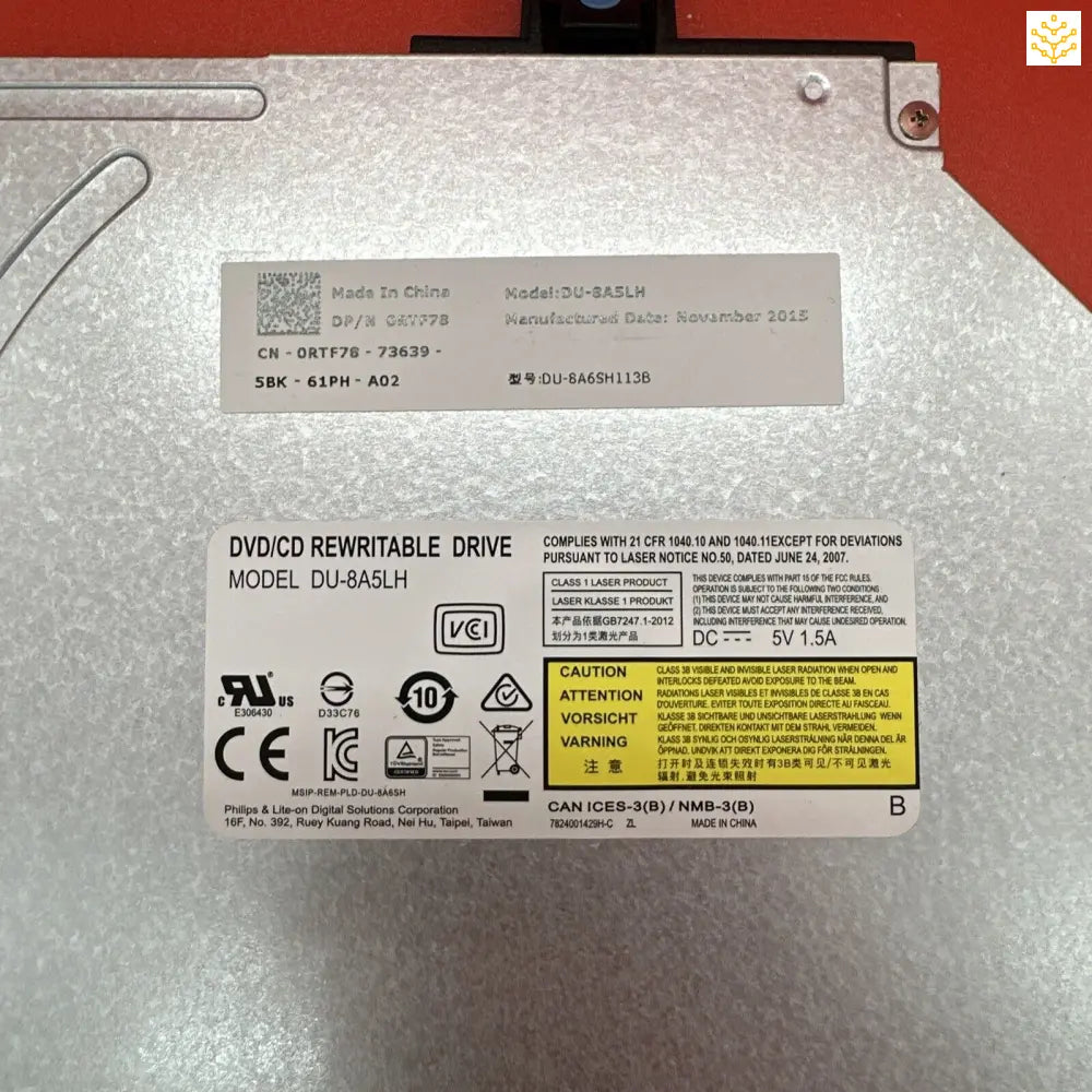 Dell RTF78 DVD/CD Rewritable Drive - No Cables Included - Computers/Tablets & Networking:Drives Storage & Blank