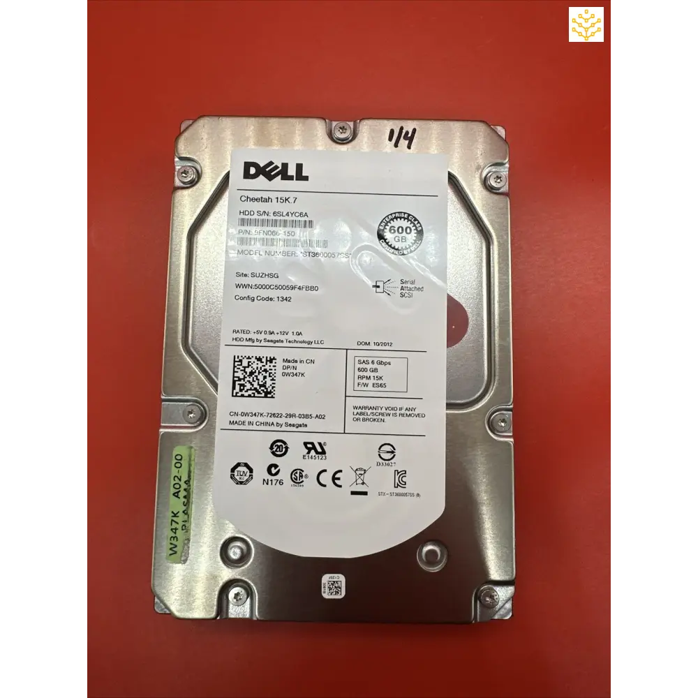 Dell W347K 0W347K SAS 3.5 15K HDD ST3600057SS - GIGDATA