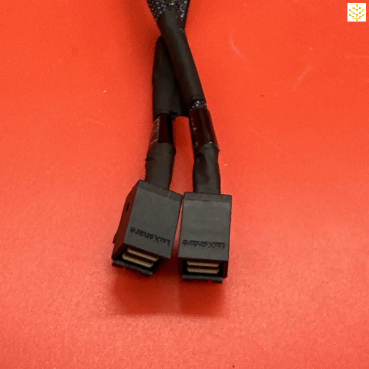 HDMI cable with two connectors.