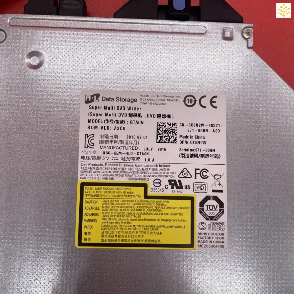 Dell X8N2W DVD-R/W + TRJ5G & X195X Optical Cable - Computers/Tablets & Networking:Enterprise Networking Servers:Server