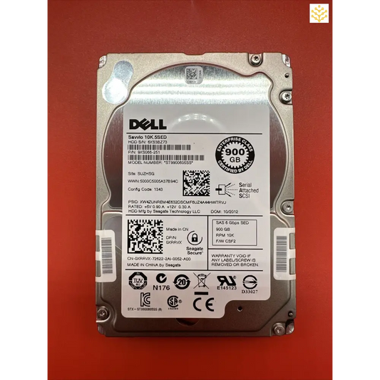 Dell XRRVX 900GB SAS 6Gbps SED 10K 2.5 HDD - GIGDATA