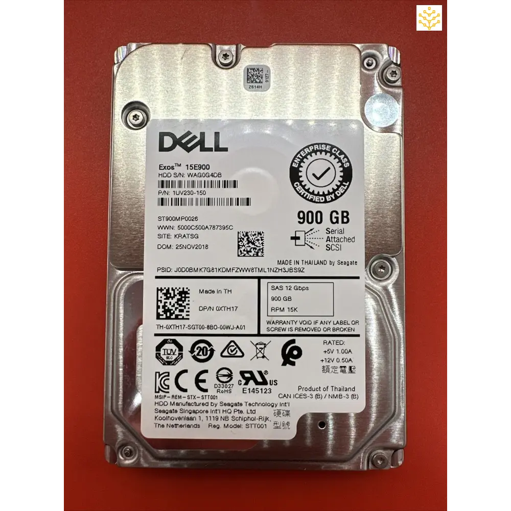 Dell XTH17 900GB 15K 12Gbps SAS 2.5 - Computers/Tablets & Networking:Drives Storage & Blank Media:Hard Drives (HDD SSD