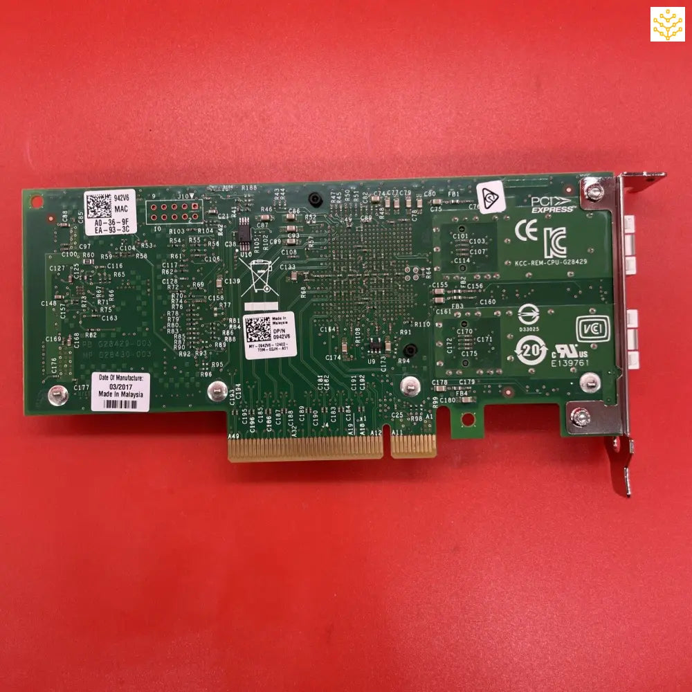 Dell XYT17 942V6 Dual Port 10G SFP + PCIe Network Adapter - Half Height - Computers/Tablets & Networking:Computer