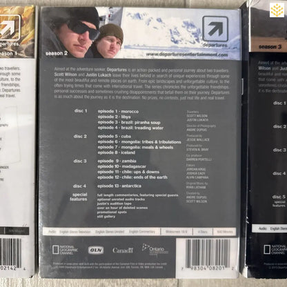 Back cover of a DVD case showing episode listings and production credits.