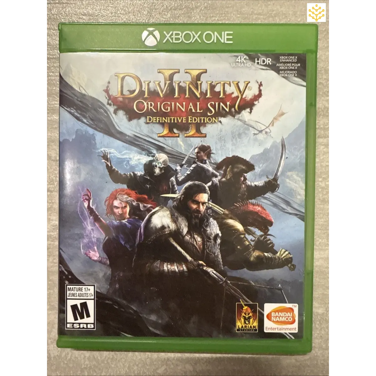 Xbox One video game case for ’Divinity: Original Sin II - Definitive Edition’.