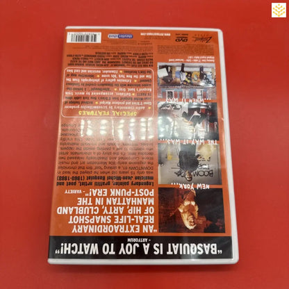 DVD case with red-tinted cover art and text.