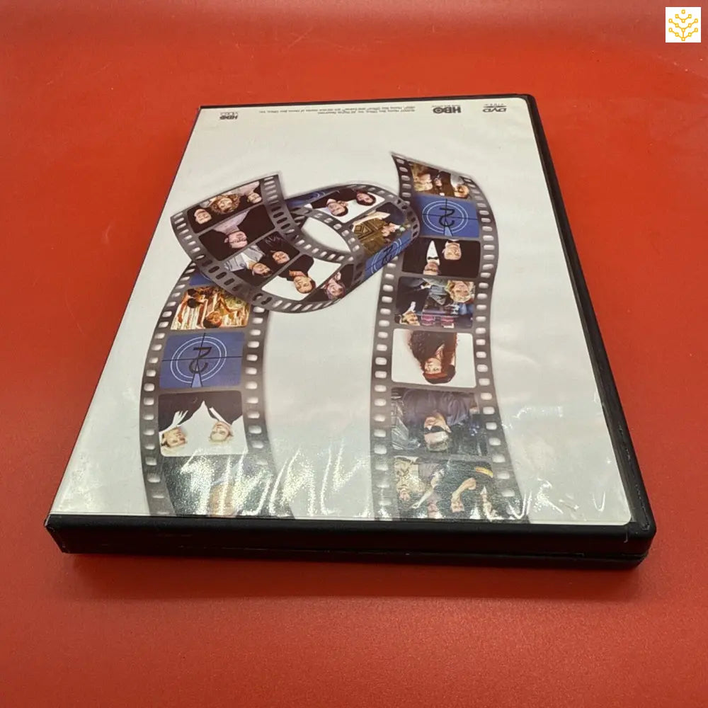 DVD case with a film strip design on the cover.