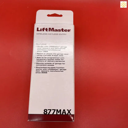 Genuine Liftmaster 877MAX wireless keyless entry keypad - Home & Garden:Home Improvement:Building & Hardware:Garage