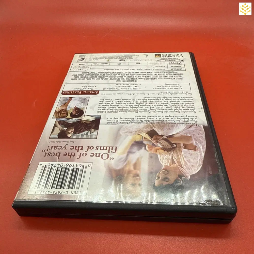 DVD case lying on its back showing the barcode side.