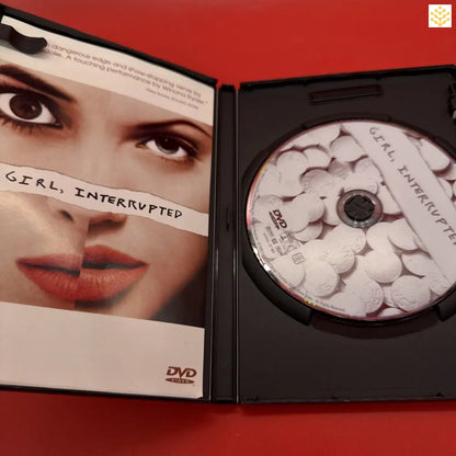 Opened DVD case of ’Girl, Interrupted’ showing the disc and cover art.