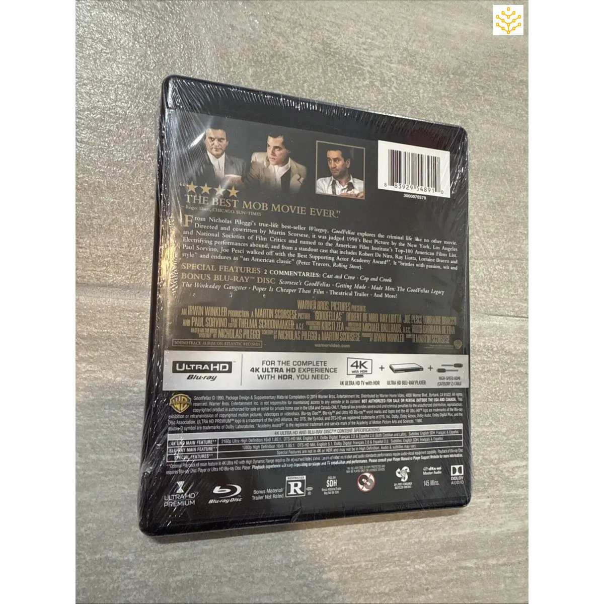 Blu-ray disc case for a movie titled ’The Pale Blue Eye’.