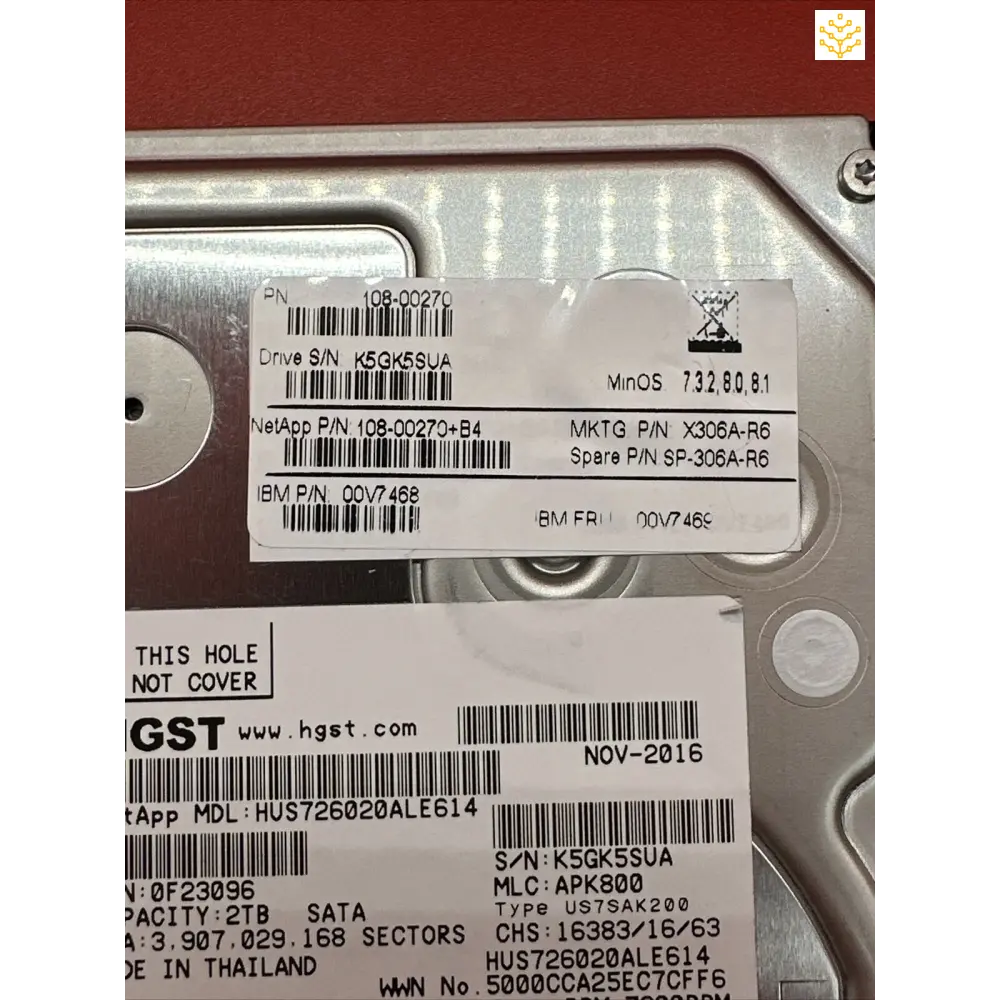 HGST 2TB SATA 3.5 7.2K HUS726020ALE614 0F23096 Hard Drive - Computers/Tablets & Networking:Drives Storage & Blank