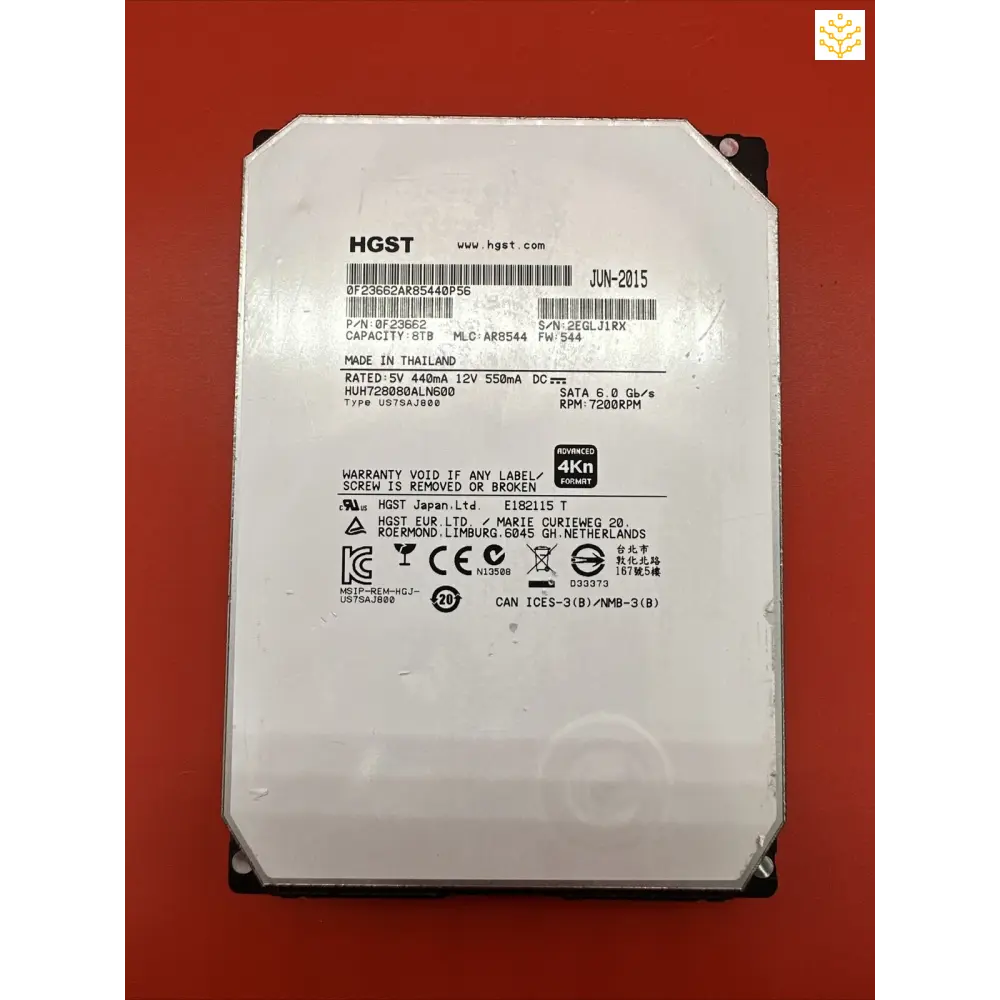 HGST 8TB 7.2K SATA3 6Gb/s 4Kn AF 3.5in Hard Disk Drive - Computers/Tablets & Networking:Drives Storage & Blank