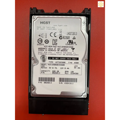 HGST HUC109060CSS600 0B26013 600G 10K SAS 2.5 in Isilon Tray - JBOD Only - Computers/Tablets & Networking:Drives